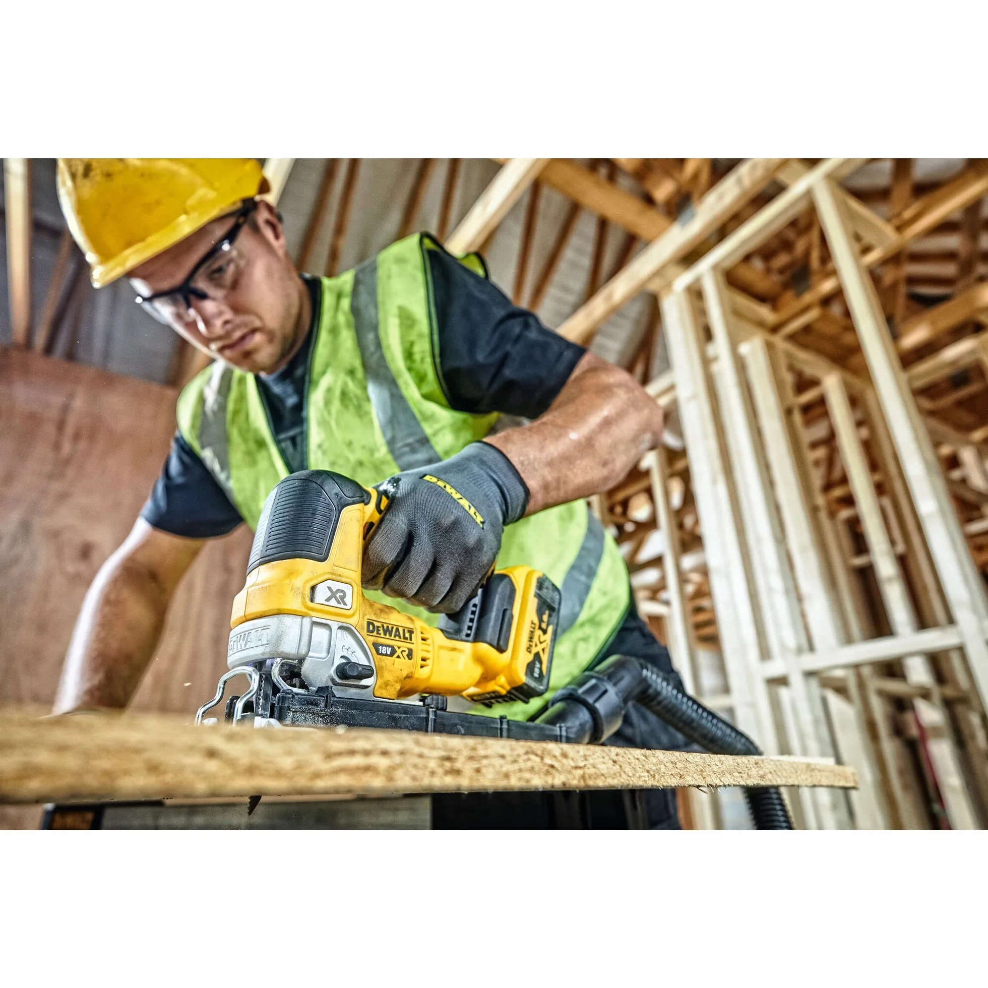 Dewalt Wyrzynarka Akumulatorowa 135 mm Żółty