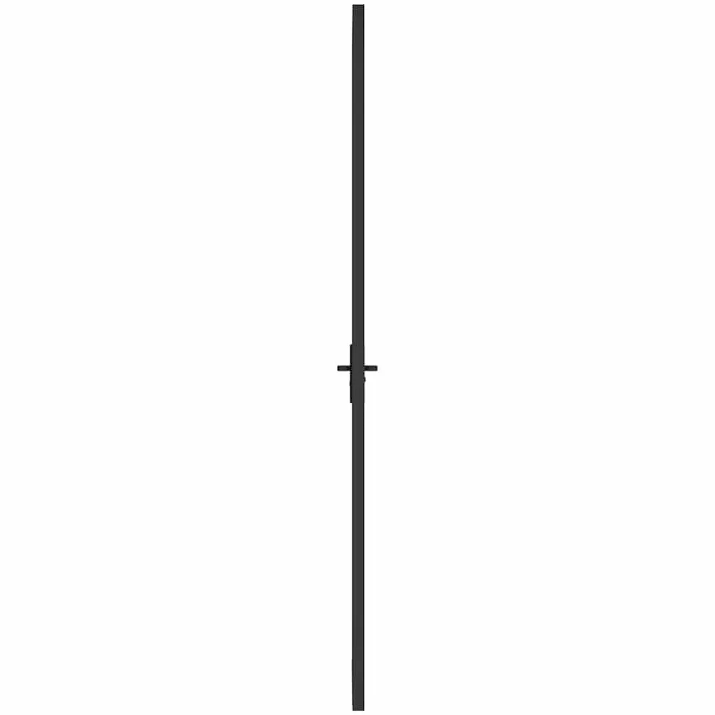 vidaXL Drzwi wewnętrzne, 102,5x201,5 cm, czarne, szkło i aluminium, szklane drzwi, przeszklone drzwi, drzwi ze szklanymi panelami, nowoczesne drzwi