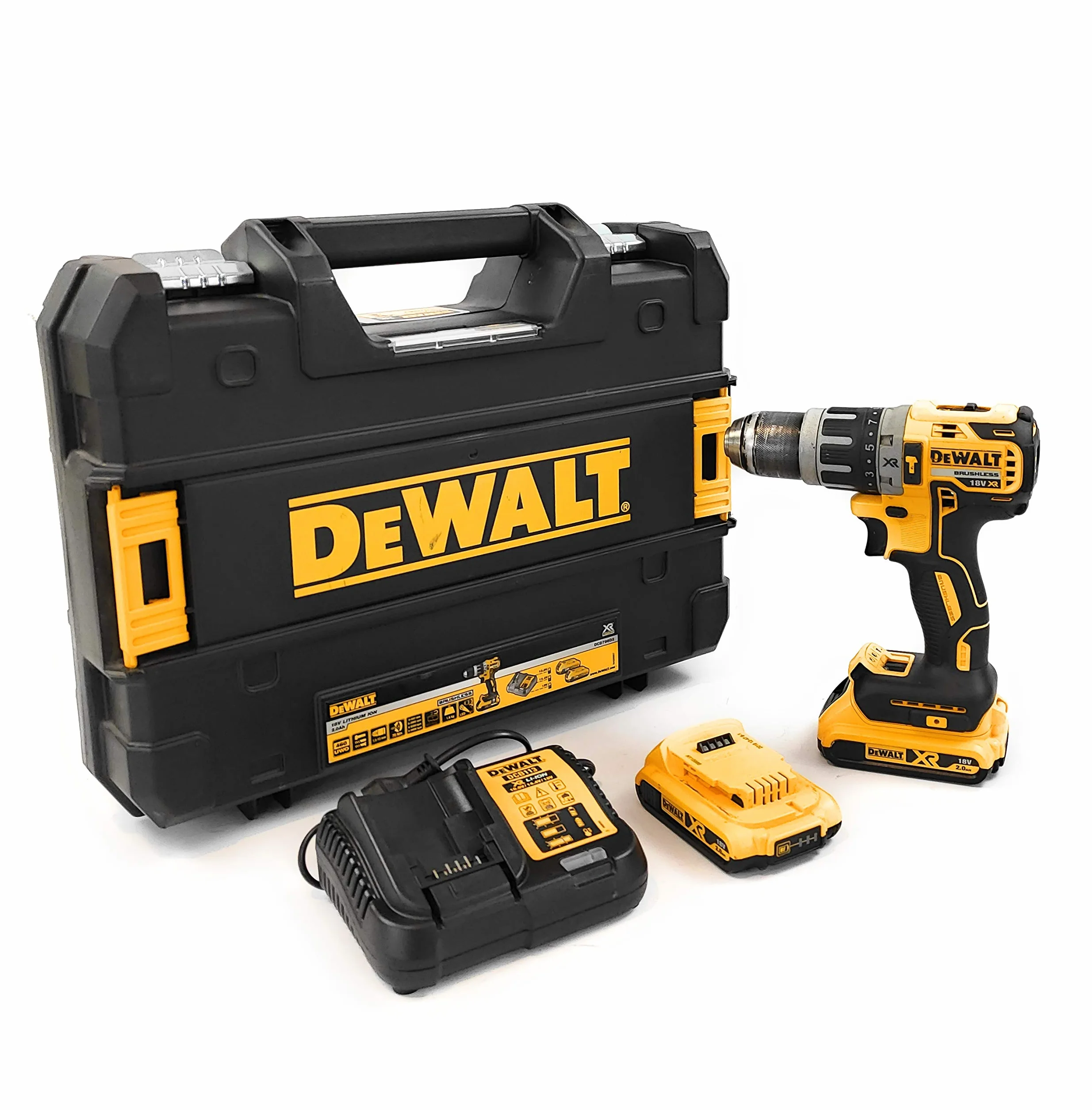 Dewalt DCD796D2-QW Wiertarko-Wkrętarka, Czarny/Żółty, 19 x 6,7 x 20,3 cm, 3,9 kg